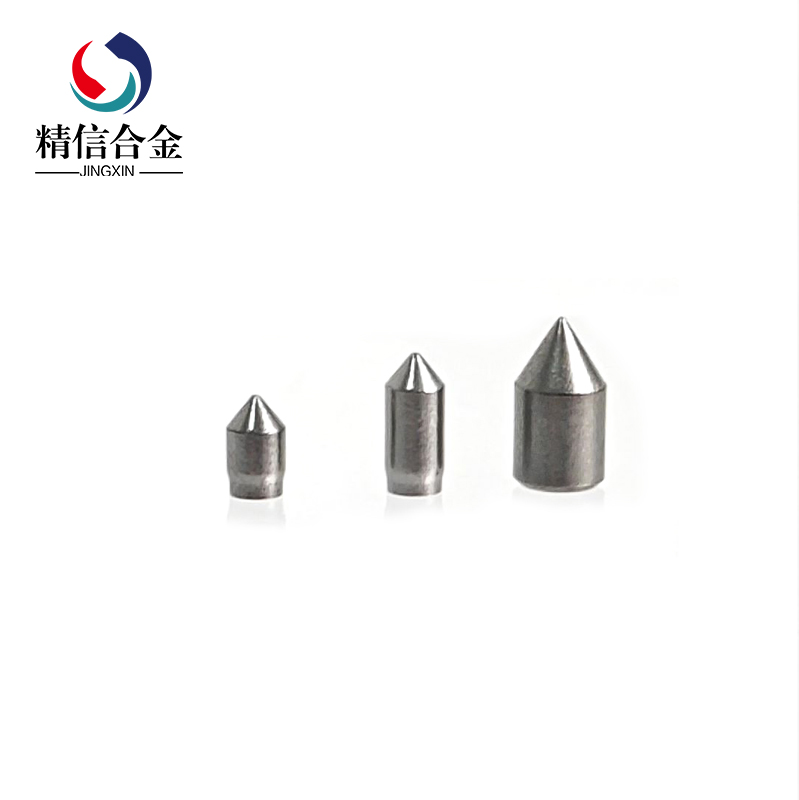 硬質合金_廠家直供鎢鋼頂尖3*7硬質合金頂尖快速破窗錘頭圓錐形頂尖硬度高